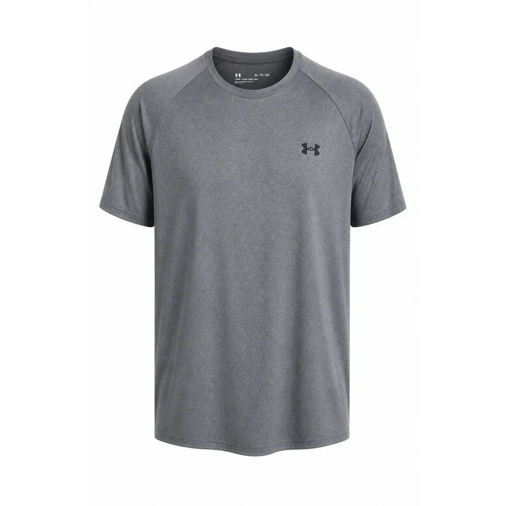 Under Armour XL Gray Heather Performance Athletic T Shirt Loose Fit Short Sleeve